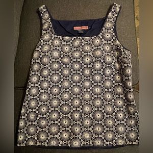Vineyard Vines Navy and White Tank Top